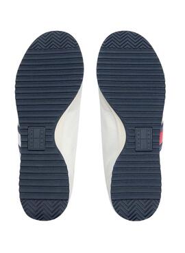 Zapatillas Tommy Jeans Retro Runner Cleated blanco para hombre