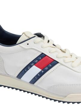 Zapatillas Tommy Jeans Retro Runner Cleated blanco para hombre