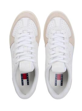 Zapatillas Tommy Jeans The Greenwich leather blanco para mujer
