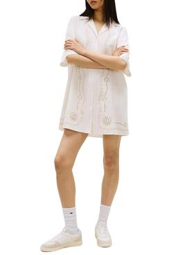 Zapatillas Tommy Jeans The Greenwich leather blanco para mujer