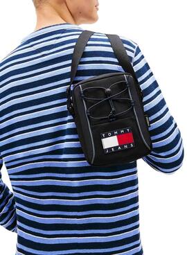 Bolso Tommy Jeans Archive Reporter negro para hombre