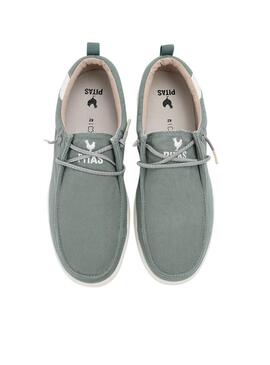 Zapatos Walkin Pitas Wallabi Biarritz turquesa para hombre