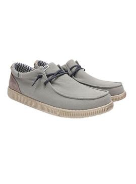 Zapatos Walkin Pitas Ledro gris para hombre