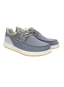 Zapatos náuticos Walkin Pitas Bay azul para hombre