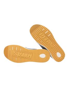 Zapatos náuticos Walkin Pitas Bay azul para hombre