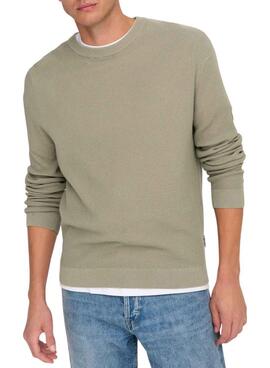 Jersey Only and Sons Tony beige para hombre