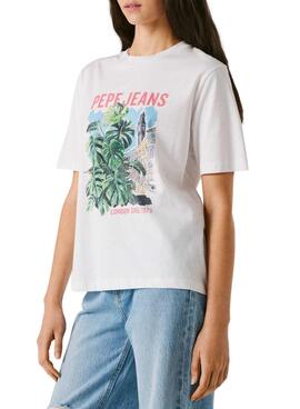 Camiseta Pepe Jeans Martha blanco para mujer