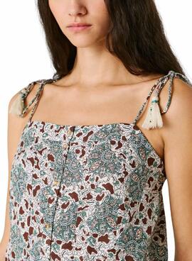Top Pepe Jeans Agnes verde para mujer