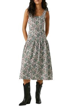 Vestido Pepe Jeans Chelsea verde para mujer