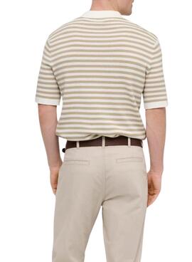 Polo Only and Sons Serge rayas tostado para hombre