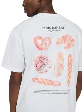 Camiseta Only and Sons Fred Bakery blanco para hombre