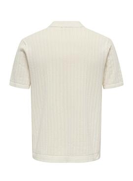 Polo Only and Sons Moon beige para hombre
