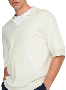 Polo Only and Sons Wyler Relaxed beige para hombre