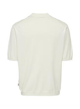 Polo Only and Sons Wyler Relaxed beige para hombre