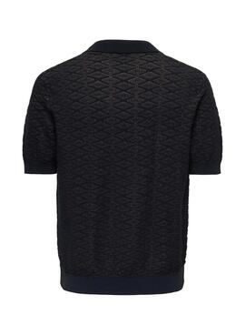 Polo Only and Sons Tristan marino para hombre