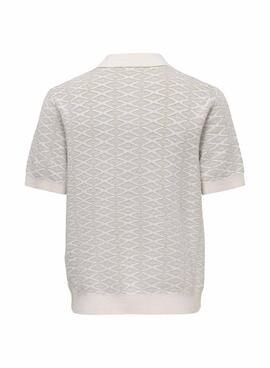 Polo Only and Sons Tristan beige para hombre