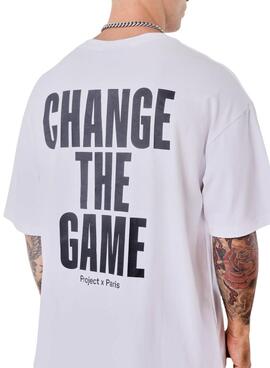 Camiseta Project x Paris boxy Essentials blanco para hombre