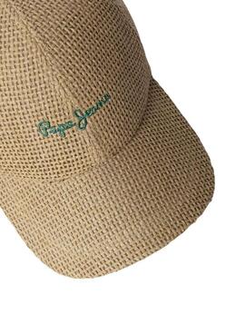 Gorra Pepe Jeans Gwen beige para mujer