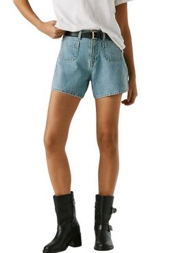 Shorts Pepe Jeans Rachel rayas para mujer