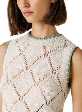 Top Pepe Jeans Kaira blanco para mujer