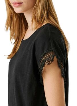 Camiseta Pepe Jeans Nain negro para mujer