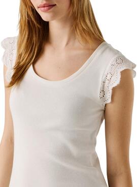 Camiseta Pepe Jeans Mireya blanco para mujer