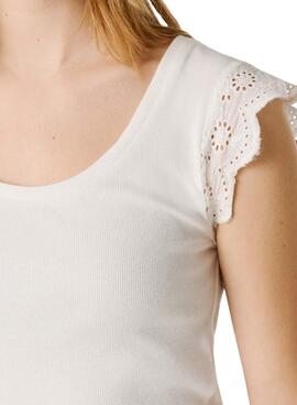 Camiseta Pepe Jeans Mireya blanco para mujer