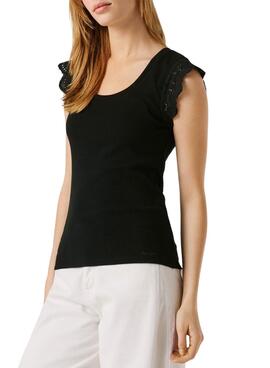 Camiseta Pepe Jeans Mireya negro para mujer