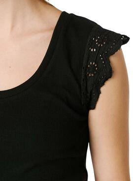 Camiseta Pepe Jeans Mireya negro para mujer