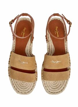 Sandalias Pepe Jeans Auri beige para mujer