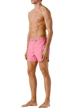 Bañador Pepe Jeans Logo rosa para hombre