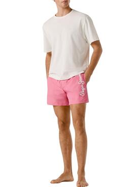 Bañador Pepe Jeans Logo rosa para hombre