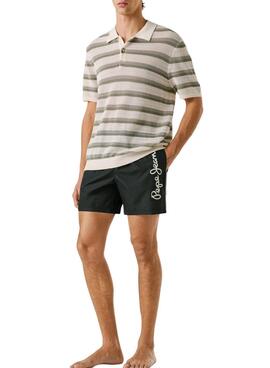Bañador Pepe Jeans Logo negro para hombre