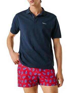 Bañador Pepe Jeans Funky Lobster rojo para hombre