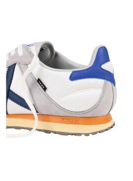 Zapatillas Munich Massana Classic blanco y azul para hombre