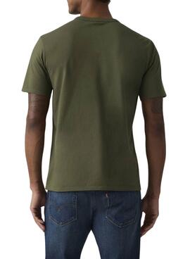 Camiseta Levis Dye verde para hombre