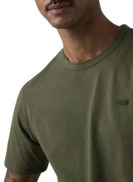 Camiseta Levis Dye verde para hombre