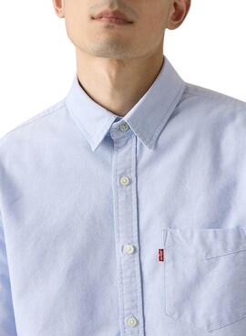 Camisa Levis Sunset Pocket azul para hombre