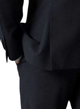 Americana El Pulpo traje comfort azul marino para hombre