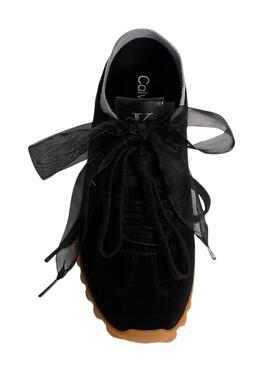 Zapatillas Calvin Klein Jeans Laces negro para mujer