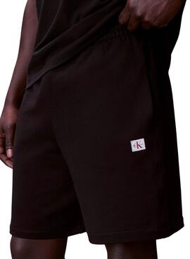 Bermudas Calvin Klein Jeans Badge negro para hombre