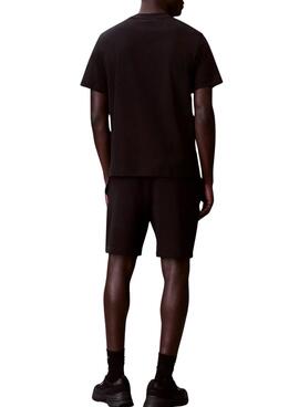 Bermudas Calvin Klein Jeans Badge negro para hombre