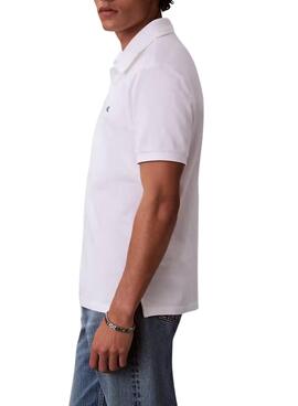 Polo Calvin Klein Jeans Monogram blanco para hombre