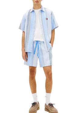 Bermudas Tommy Jeans Stripe azul para hombre