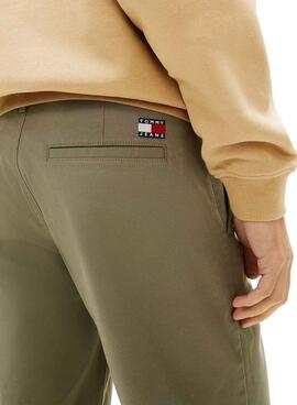 Bermudas Tommy Jeans Scanton verde para hombre