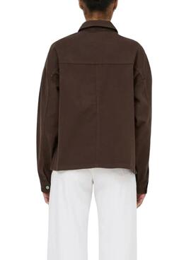 Cazadora Only Sierra marrón para mujer