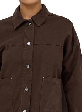 Cazadora Only Sierra marrón para mujer