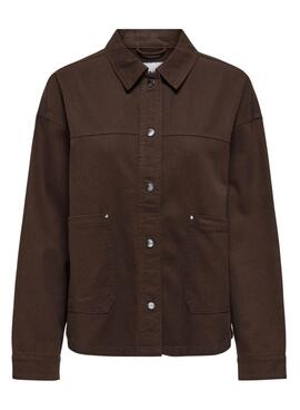 Cazadora Only Sierra marrón para mujer