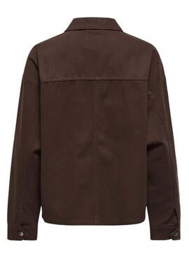 Cazadora Only Sierra marrón para mujer