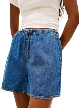 Shorts Tommy Jeans Chambray para mujer